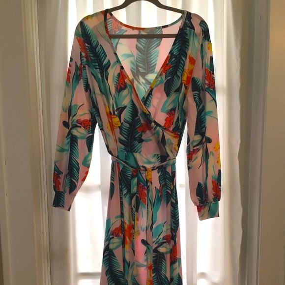 🌴NWOT TROPICAL PRINT MAXI (see description for sizing info)🌴 - Picture 2 of 5